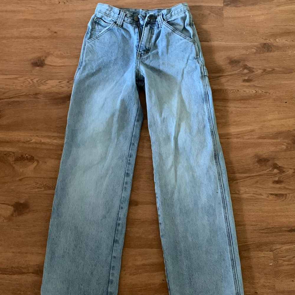 John galt light wash high waisted jeans